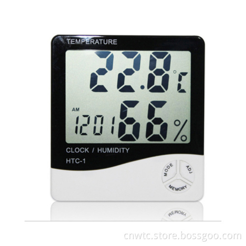 Digital Temperature & Humidity Monitor with Alarm Clock